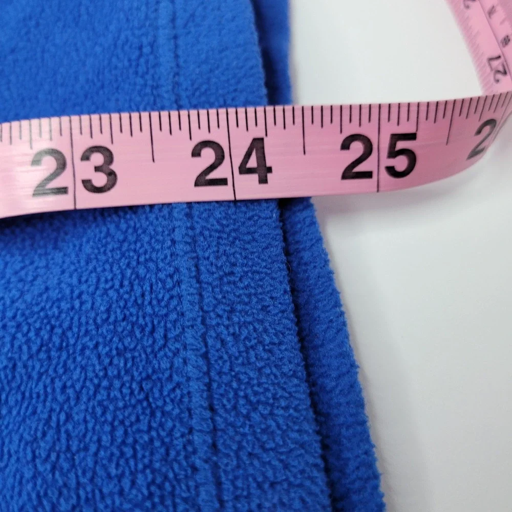 The North Face Fleece Pullover Mens Small Blue Excellent Quarter Zip‎ Thumbholes